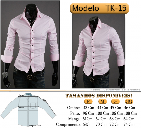 Camisa Social Slim Fit Importada