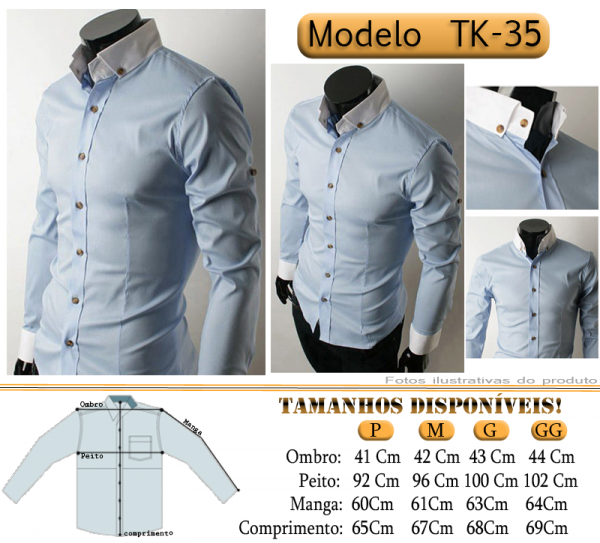 Camisa Social Slim Fit Importada